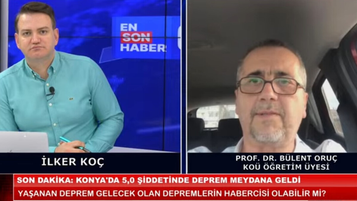 Bülent Oruç’tan Konya depremi yorumu: Anadolu levhasının her yerinde deprem olabilir