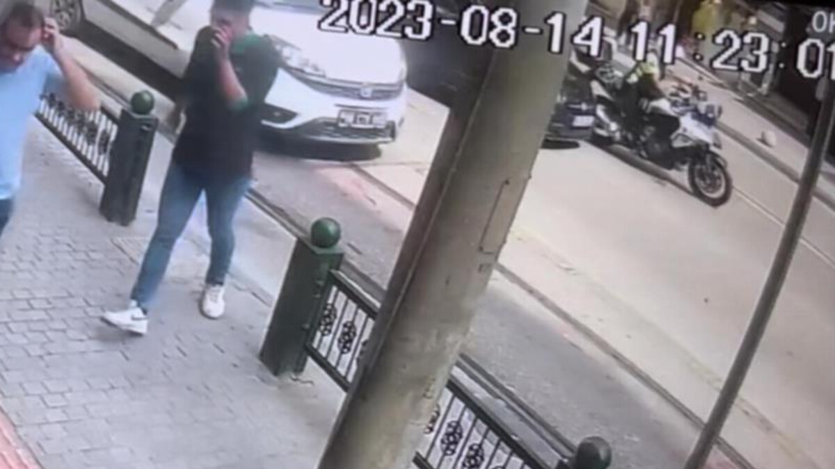 Bursa’da dikkatsiz sürücü polis motoruna çarptı