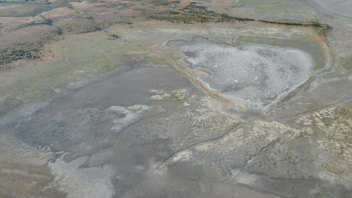 Çanakkale’de Uzunhızırlı Göleti kuraklıktan etkilendi