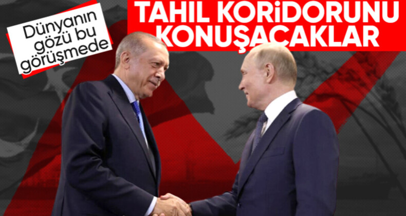 Cumhurbaşkanı Erdoğan-Vladimir Putin görüşmesi: Gündemde tahıl koridoru var