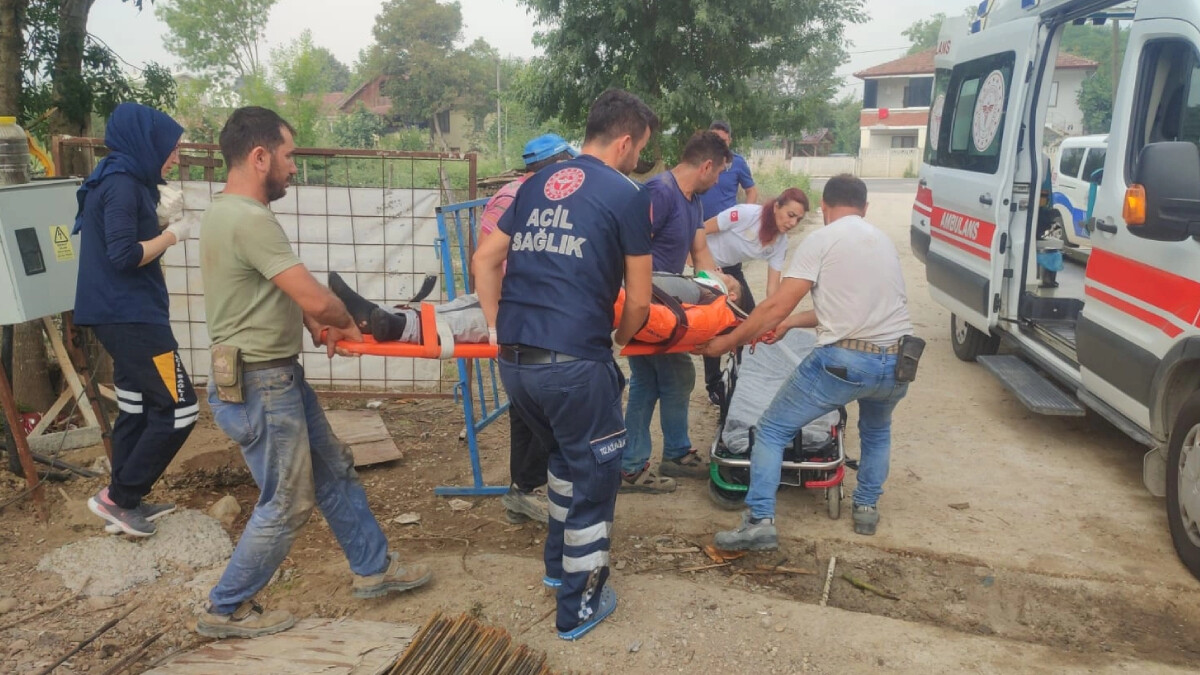 Düzce’de akılalmaz olay! İş merkezinde yaşanılan kaza yürekleri ağza getirdi