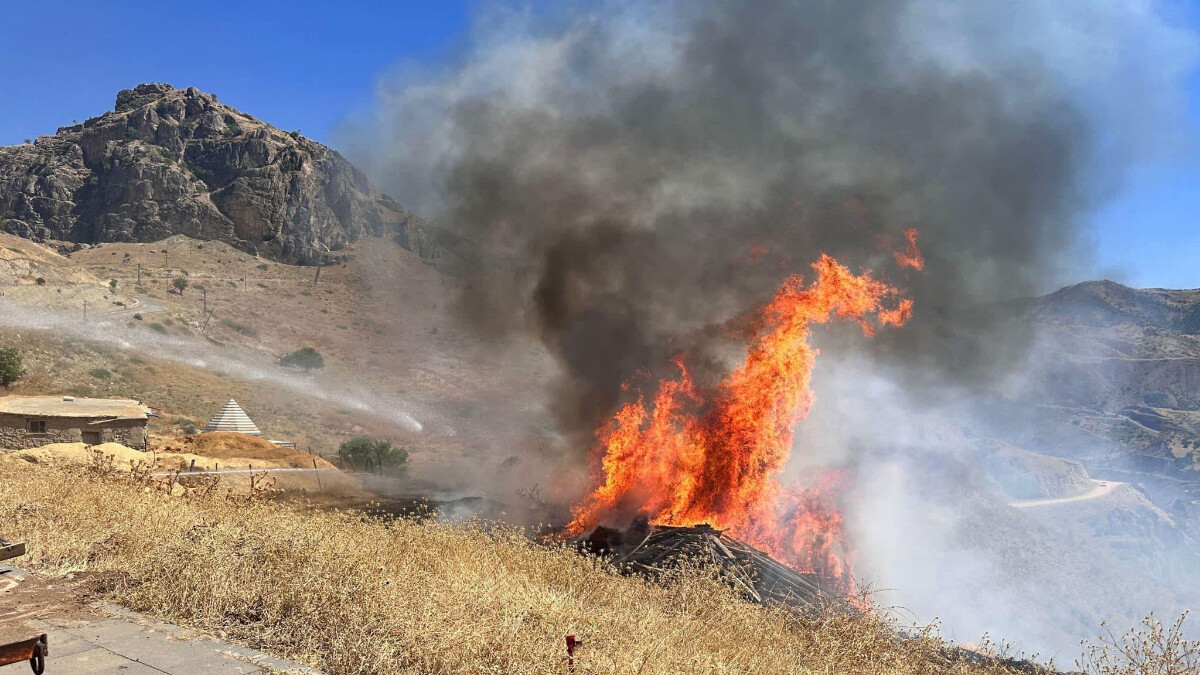Elazığ’da sigara izmariti yangına sebep oldu