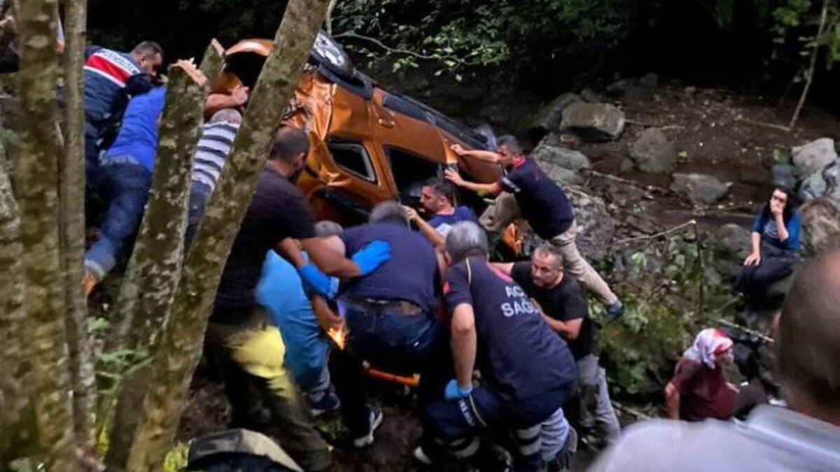 Giresun’da uçuruma yuvarlanan araçta 1 kişi öldü