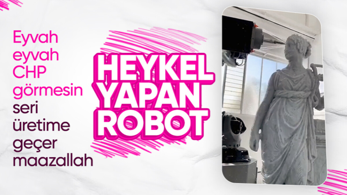 Heykeltıraşlar işsiz kalacak: Heykel yapan robot