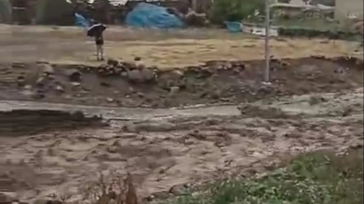 Iğdır’da sağanak yağış sonrasında sel oluştu