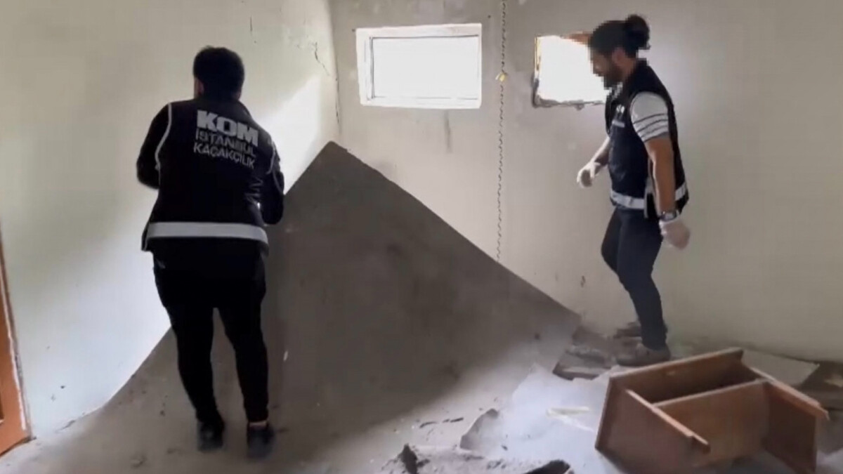 İstanbul’da metruk binada tarihi eser kaçakçılığı operasyonu