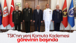 Komuta kademesi, Milli Savunma Bakanı Yaşar Güler’i ziyaret etti