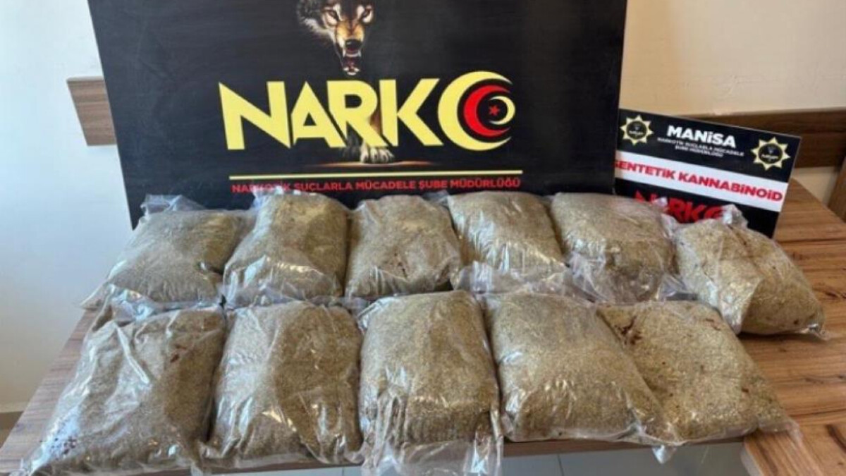 Manisa’da 10 kilo 600 gram bonzai ele geçirildi