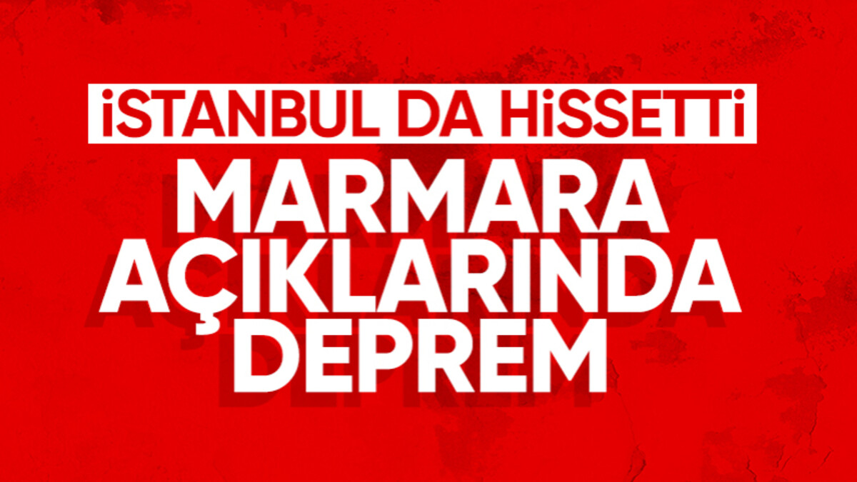 Marmara Denizi’nde 3.3 büyüklüğünde deprem meydana geldi