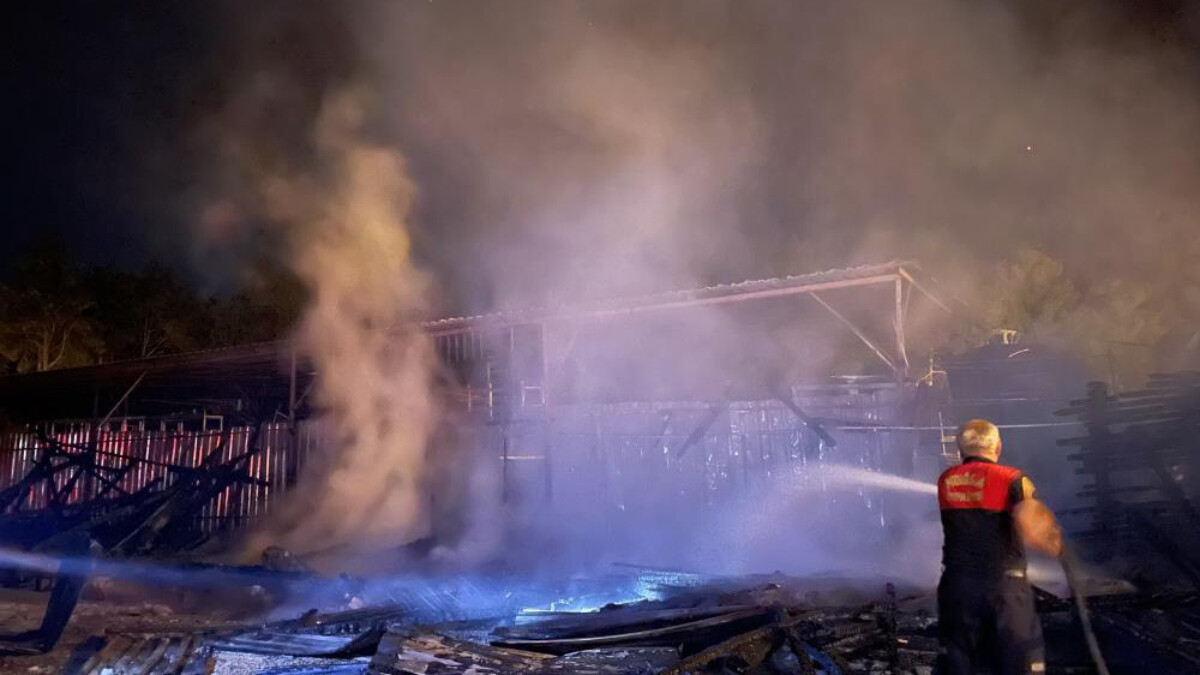 Muğla’da ahşap atölyesinde korkutan yangın