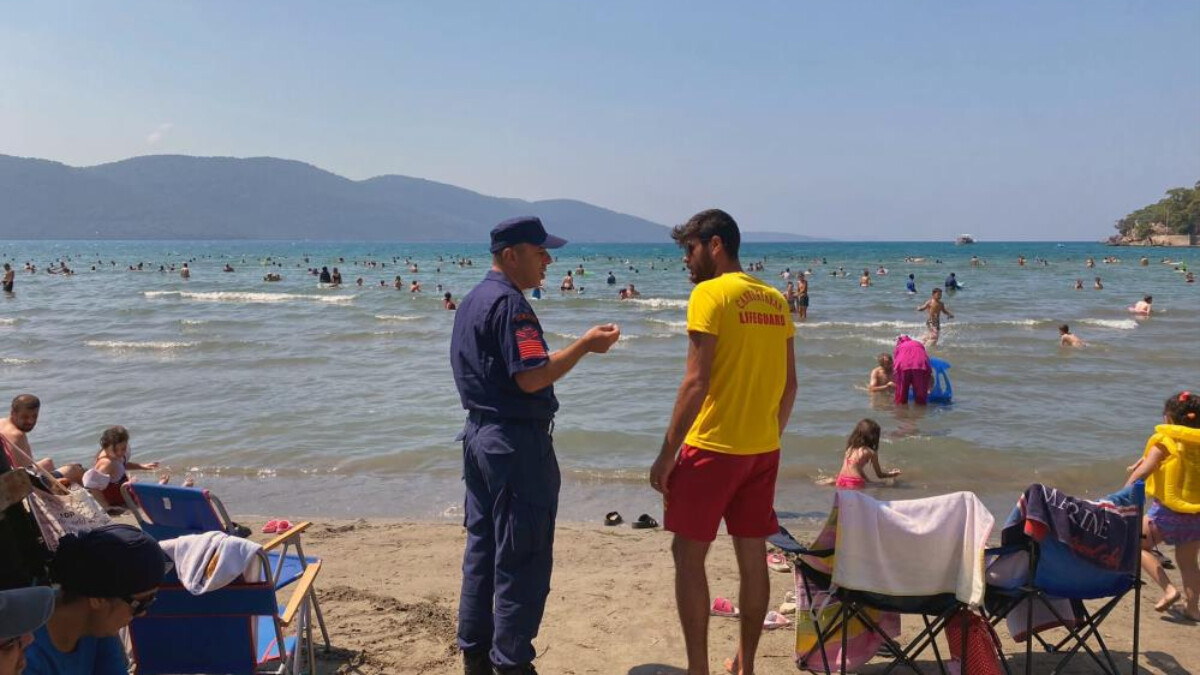 Muğla’da sahil güvenlik ekiplerinden plaj denetimi