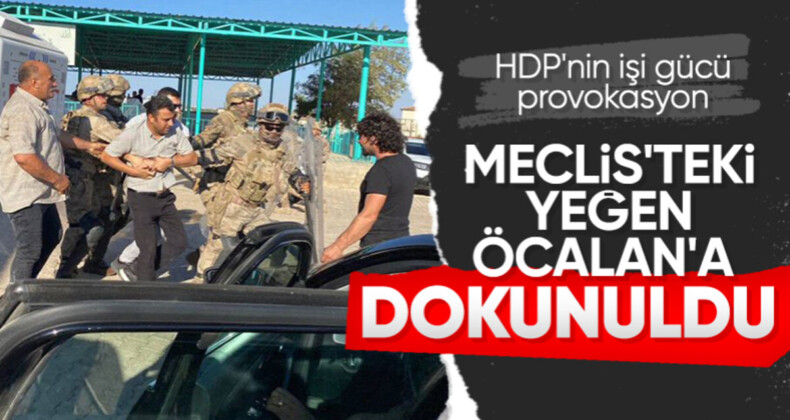 Provokasyon yapan HDP’li Ömer Öcalan karakola götürüldü