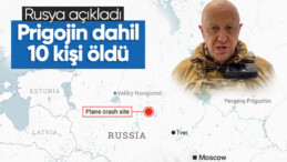 Rusya’dan düşen uçakla ilgili açıklama: Prigojin dahil 10 kişi öldü