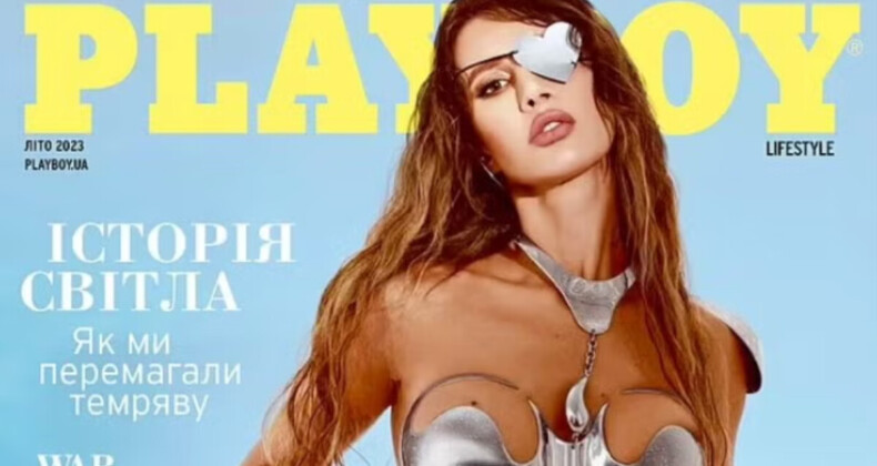 Savaşta gözünü kaybeden Ukraynalı model Playboy kapağında