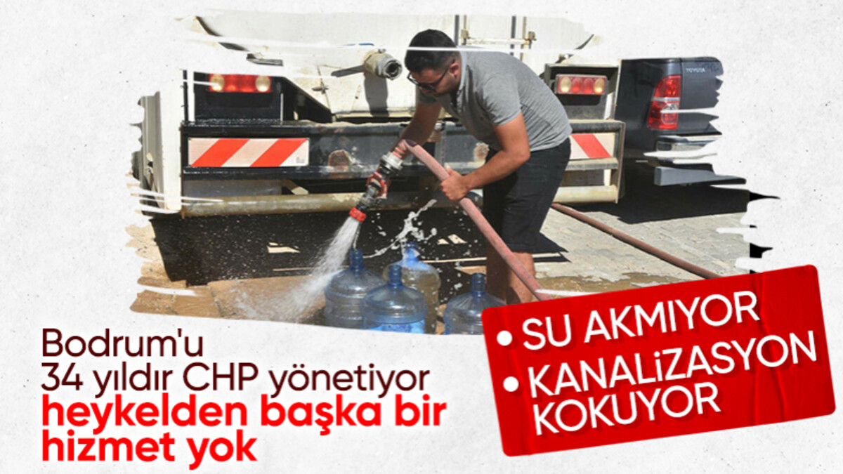 Su sorunu çözülmeyen Bodrumlular isyan etti