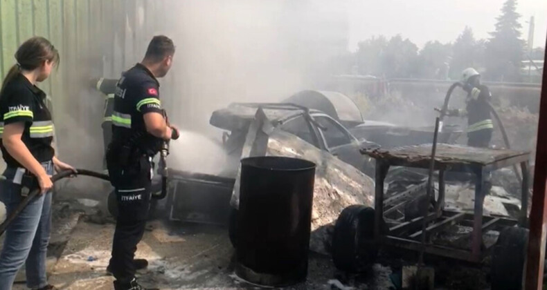 Tekirdağ’da cam parçaları yangına sebep oldu