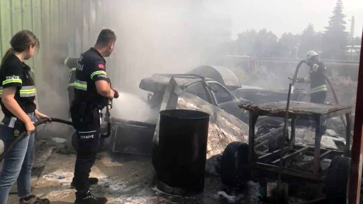 Tekirdağ’da cam parçaları yangına sebep oldu
