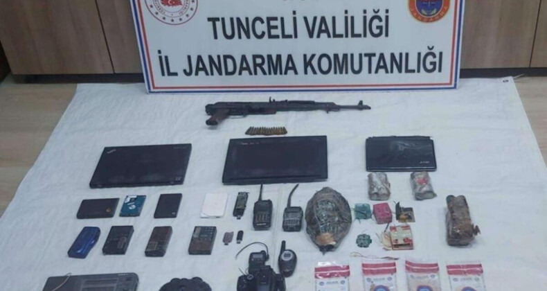 Tunceli’de teröristlere ait 4 sığınak imha edildi