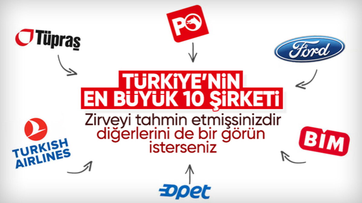 Türkiye’nin en büyük şirketleri belli oldu! Zirve değişmedi..