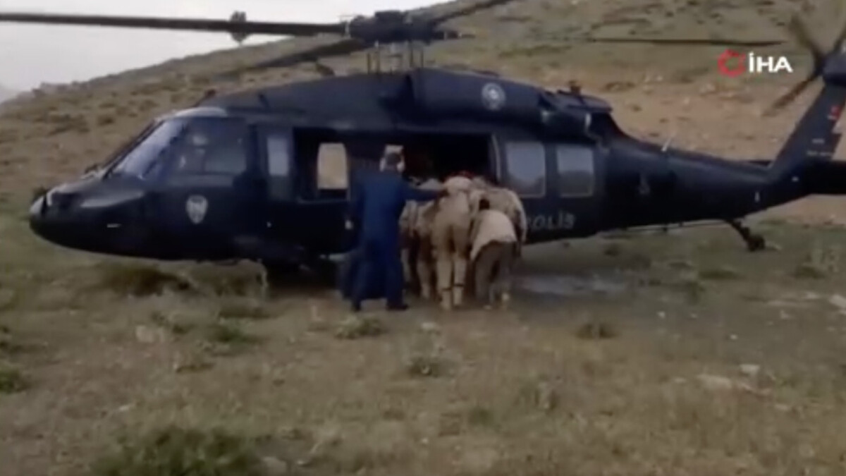Van’da hamile kadın skorsky helikopterle hastaneye ulaştırıldı