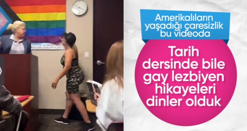 ABD’de LGBT bayrağının sınıftan indirilme anı