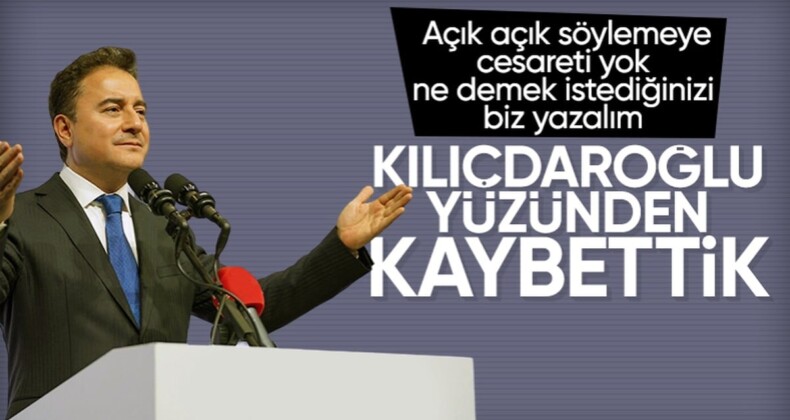 Ali Babacan: Muhafazakardan demokrat olmaz diyenler yüzünden kaybettik