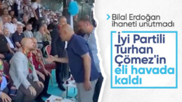 Bilal Erdoğan, etkinlikte karşılaştığı Turhan Çömez’in elini havada bıraktı