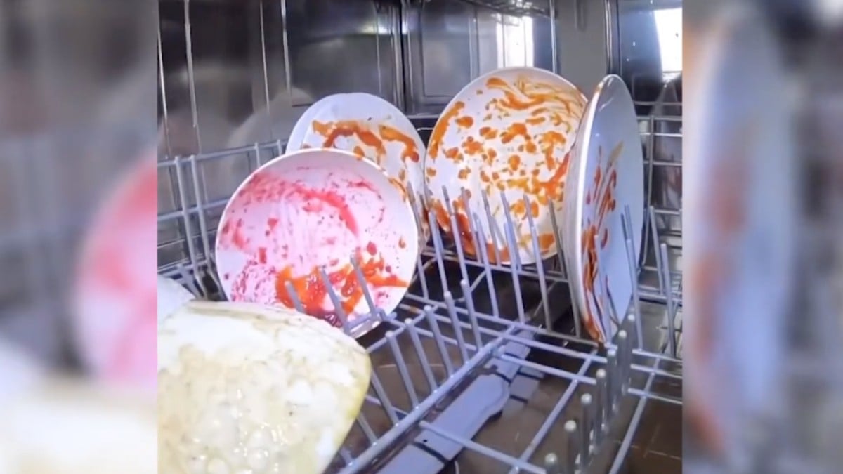 Bulaşıklar sudan geçirilmeden yıkanırsa ne olur? Bu görüntü izleyenleri şok etti