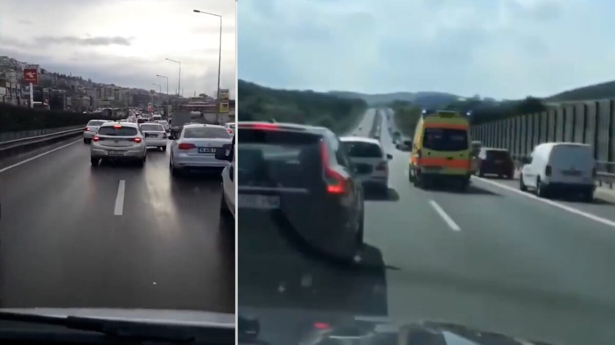Bursa’da ambulansa yol verilmedi! O anlar gündem oldu