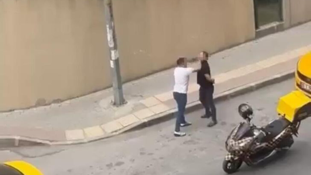 Bursa’da kendisini darbeden saldırgana karşılık vermeyen kurye