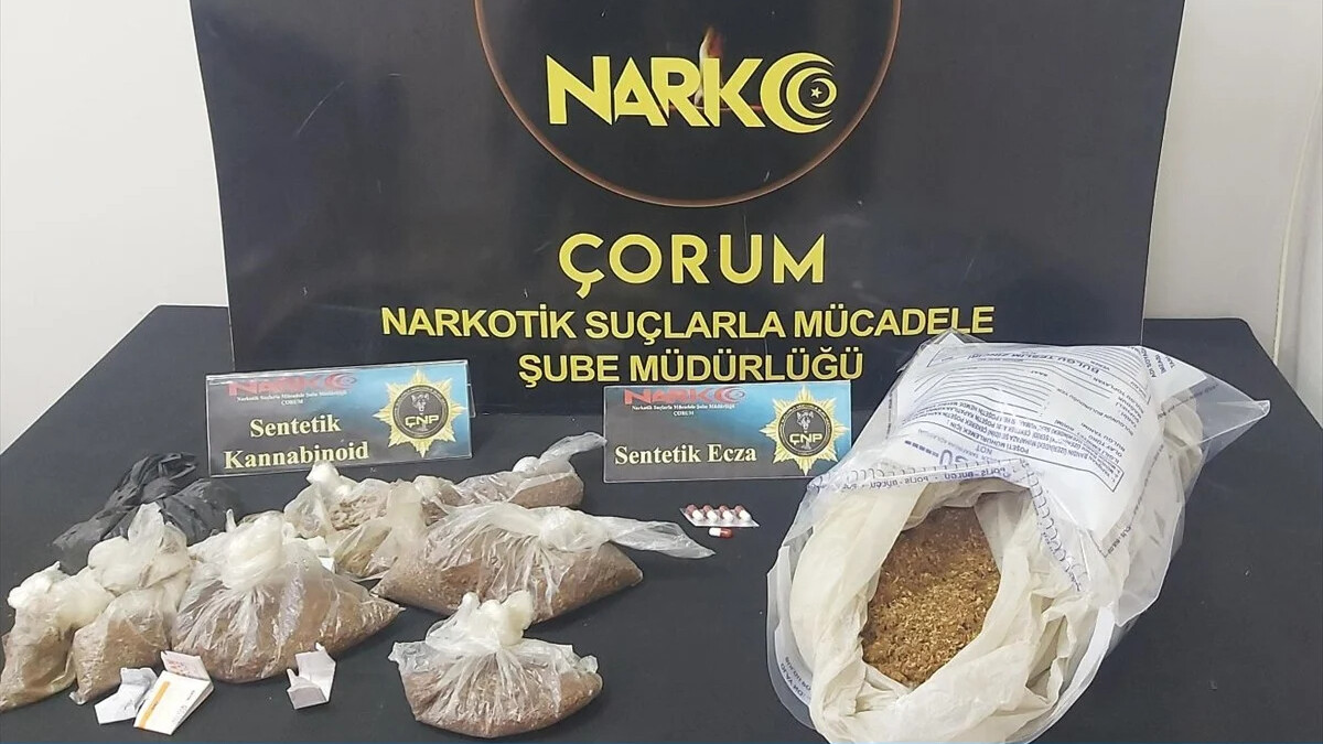 Çorum’da uyuşturucu operasyonunda 2 şüpheli tutuklandı