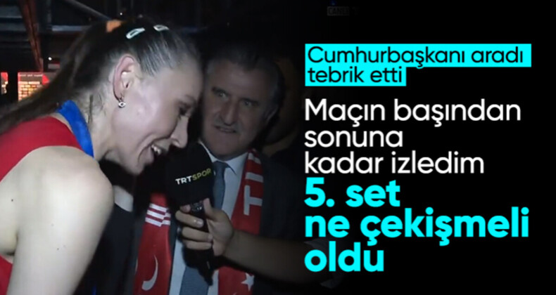 Cumhurbaşkanı Erdoğan, A Milli Kadın Voleybol Takımı’nı tebrik etti