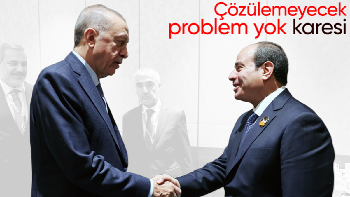 Cumhurbaşkanı Erdoğan Abdulfettah es-Sisi ile görüştü