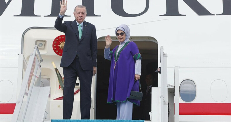 Cumhurbaşkanı Erdoğan, G-20 Liderler Zirvesi için Hindistan’a geldi