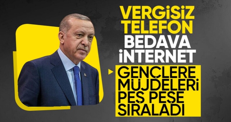 Cumhurbaşkanı Erdoğan, gençlere vergisiz telefonun ayrıntılarını açıkladı