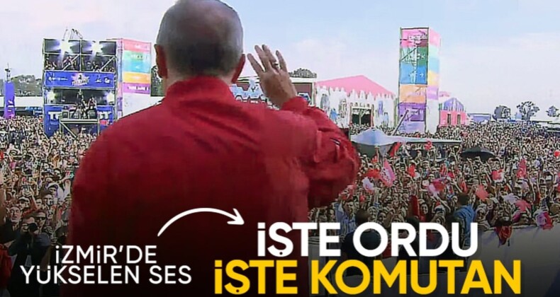 Cumhurbaşkanı Erdoğan’a TEKNOFEST İzmir’de tezahürat: İşte ordu işte komutan