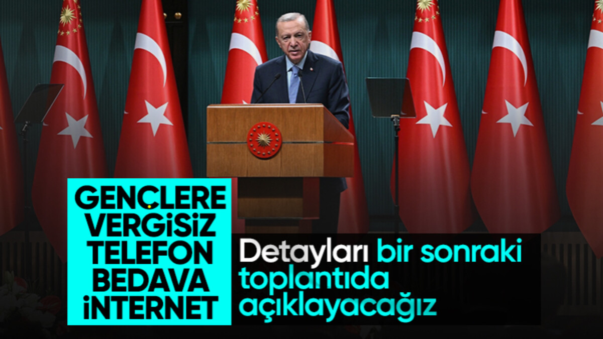Cumhurbaşkanı Erdoğan’dan gençlere vergisiz telefon ve internet müjdesi