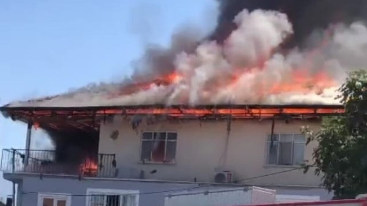 Denizli’de ocakta unutulan yağ yangına neden oldu