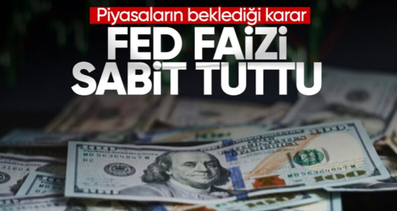 Fed faizi 5,25-5,50’de sabit tuttu