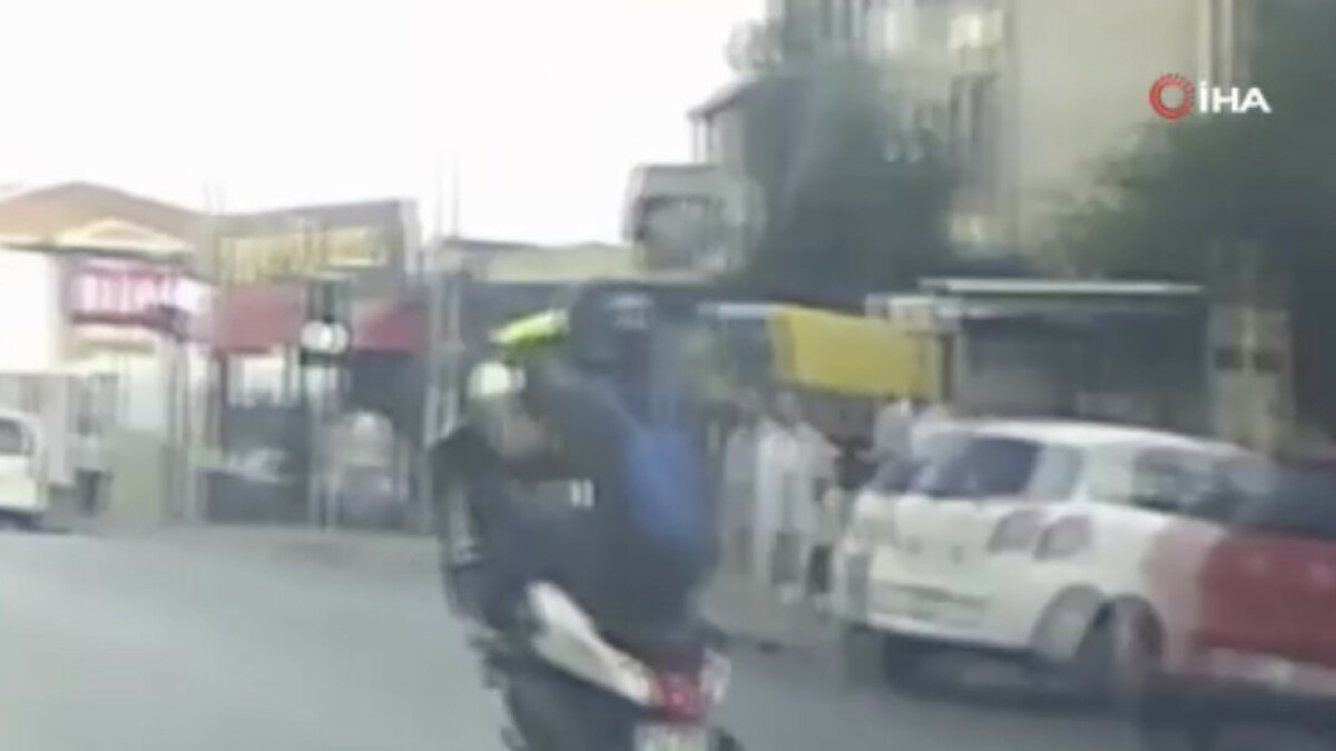 Gaziosmanpaşa’da trafiği tehlikeye atan motosiklet sürücüsüne ceza yağdı