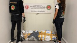 İstanbul Havalimanı’nda halıya emdirilmiş 17 kilo uyuşturucu ele geçirildi