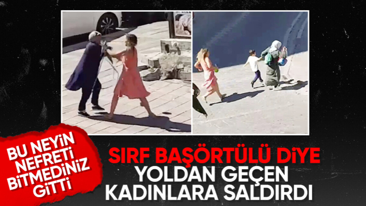 İstanbul’da çevresinden geçen başörtülü kadınlara saldırdı