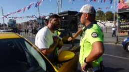 İstanbul’da yolcu seçen taksici ile polis arasında gerginlik çıktı: Anahtarını vermek istemedi