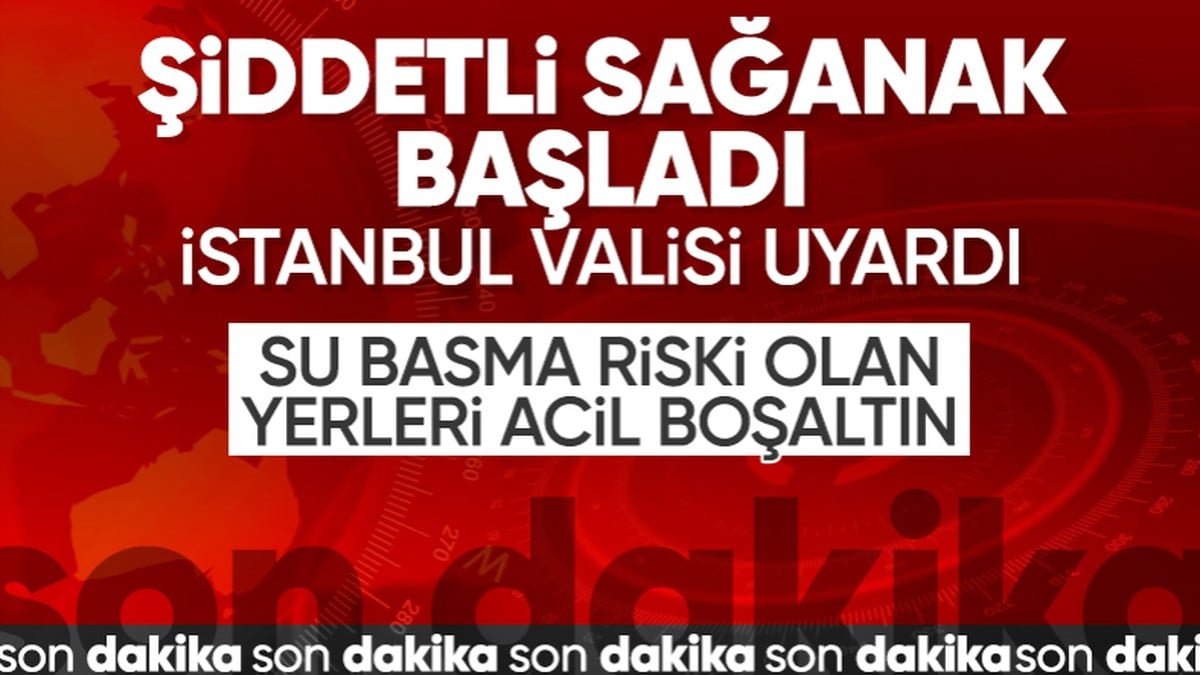İstanbul’u sel vurdu! Vali Davut Gül’den uyarı geldi: Riskli yerleri boşaltalım…