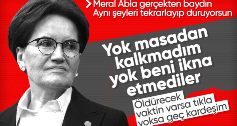 İyi Parti lideri Meral Akşener’den 6’lı masa itirafları