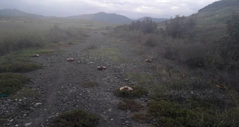 Karabağ’da Ermenilere ait mühimmatlar! Patlamamış mayınlar temizlendi…