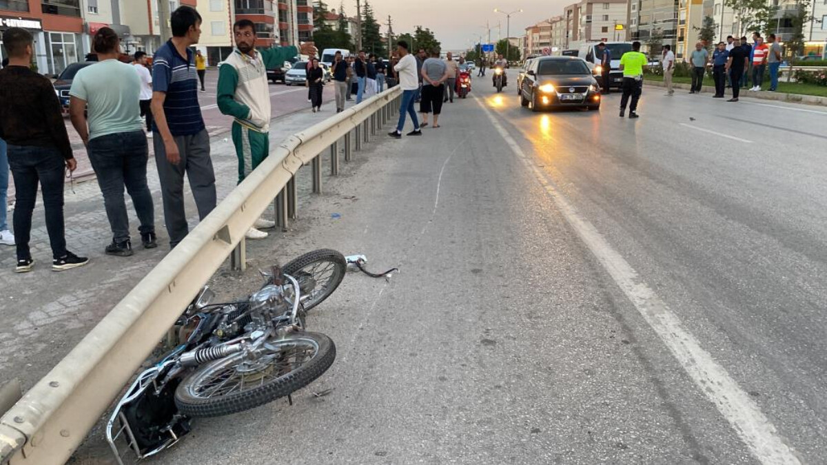 Konya’da otomobille çarpışan motosikletin sürücüsü öldü