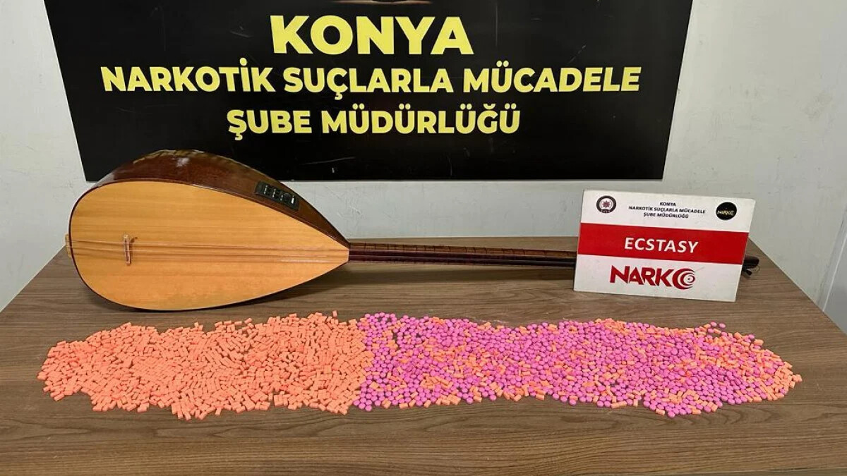 Konya’da uyuşturucu operasyonu! 2 bin 600 uyuşturucu hap yakalandı