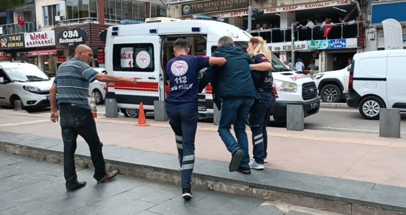 Samsun’da kalp krizi geçiren vatandaş hastaneye kaldırıldı