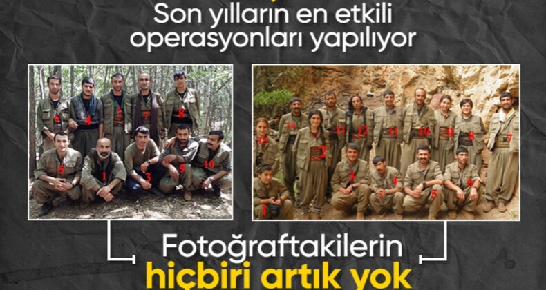 Teröristin üzerindeki bellekten ortaya çıktı! 2 fotoğraftaki teröristlerin hepsi öldürüldü